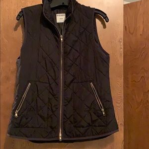 Quilted Black Vest